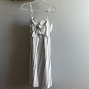 NEW! STRIPED TIE FRONT DRESS